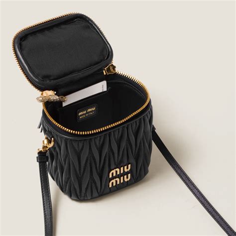 Miu Miu Matelassé Nappa Leather Micro Bag .